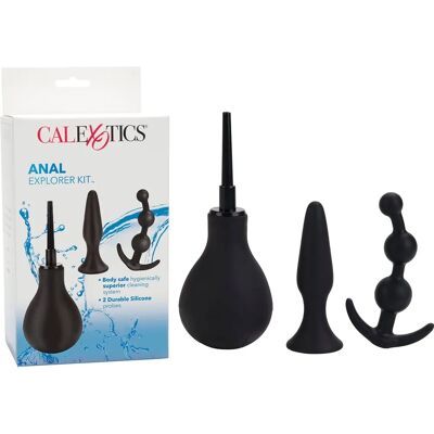 Kit Esploratore Anale CalExotics - Pera di Lavaggio & Tappi Kit Esploratore Anale CalExotics - Pera di Lavaggio & Tappi