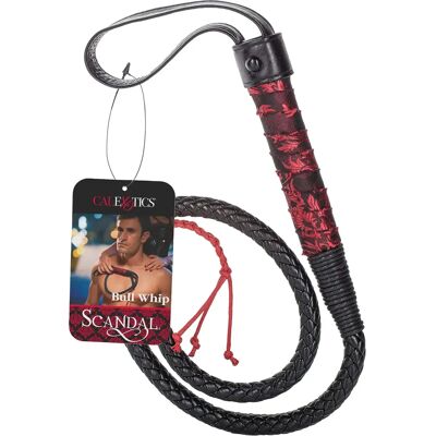 Cal Exotics Scandale Fouet de Taureau - Rouge et Noir, 104 cm Cal Exotics Scandale Fouet de Taureau - Rouge et Noir, 104 cm