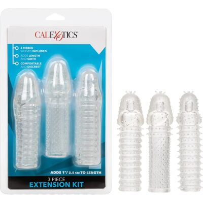CalExotics Gaine d'Extension de Pénis - Texturée et Ribbed - Publicité CalExotics Gaine d'Extension de Pénis - Texturée et Ribbed - Publicité
