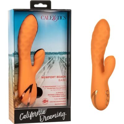 California Exotic Newport Beach Babe Vibromasseur - Point G, Étanche, Rechargeable California Exotic Newport Beach Babe Vibromasseur - Point G, Étanche, Rechargeable