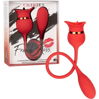 CalExotics French Kiss Casanova 2 in 1 Rosso - Giocattolo sessuale CalExotics French Kiss Casanova 2 in 1 Rosso - Giocattolo sessuale