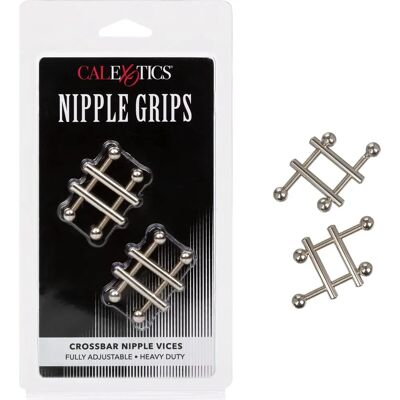 California Exotic Novelties Morsetti Nipple Vices - Verstellbar, Silber, 5cm California Exotic Novelties Morsetti Nipple Vices - Verstellbar, Silber, 5cm