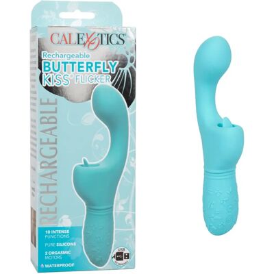 California Exotic Novelties Butterfly Kiss Vibrateur Rechargeable - Stimulateur G-spot & Langue California Exotic Novelties Butterfly Kiss Vibrateur Rechargeable - Stimulateur G-spot & Langue