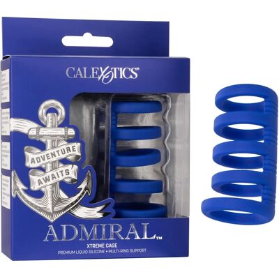 California Exotic Novelties Gabbia per il Pene - 9cm, Blu, Anelli Flessibili California Exotic Novelties Gabbia per il Pene - 9cm, Blu, Anelli Flessibili