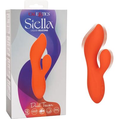California Exotic Novelties Stella Dual Teaser - Vibratore, Arancione California Exotic Novelties Stella Dual Teaser - Vibratore, Arancione