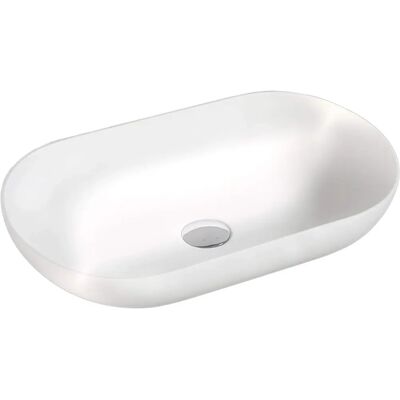 Lavabo de surface O-540 en résine minérale - Blanc - Publicité Lavabo de surface O-540 en résine minérale - Blanc - Publicité