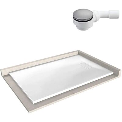Bernstein Tray de douche - Rectangulaire 90x140cm - Blanc - Publicité Bernstein Tray de douche - Rectangulaire 90x140cm - Blanc - Publicité