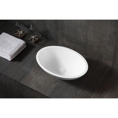 Bernstein Modello TW2106 - Lavabo ovale in fusione minerale Bernstein Modello TW2106 - Lavabo ovale in fusione minerale