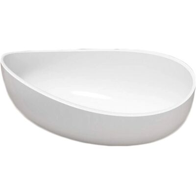 Bernstein PB2001 Lavabo in Resina Minerale - Bianco Opaco/Lucido - 60x37x21cm Bernstein PB2001 Lavabo in Resina Minerale - Bianco Opaco/Lucido - 60x37x21cm