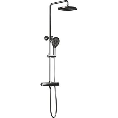 Bernstein Modell 8821 Chrom Verstellbare Thermostat-Duschsäule - Duschtyp Bernstein Modell 8821 Chrom Verstellbare Thermostat-Duschsäule - Duschtyp