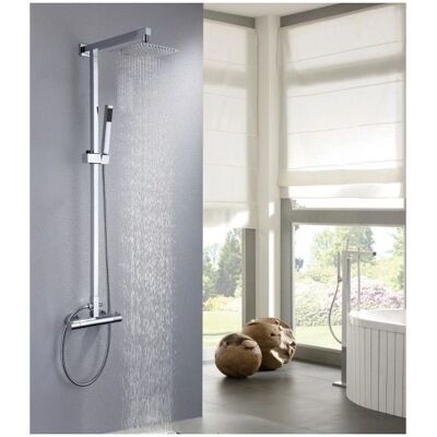 Bernstein - Colonna doccia termostatica - 8821C Basic, 20x20cm, Acciaio inox Bernstein - Colonna doccia termostatica - 8821C Basic, 20x20cm, Acciaio inox
