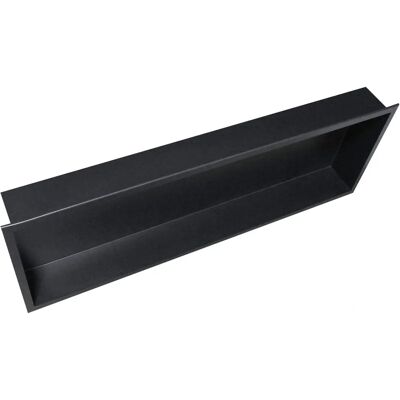 Bernstein Wandnische - Edelstahl - 90x30x10cm - Schwarz - Badezimmeraufbewahrung Bernstein Wandnische - Edelstahl - 90x30x10cm - Schwarz - Badezimmeraufbewahrung