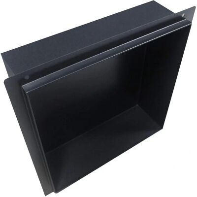 Niche murale Bernstein - 30x30x10cm - Noir - Rangement salle de bain - Publicité Niche murale Bernstein - 30x30x10cm - Noir - Rangement salle de bain - Publicité