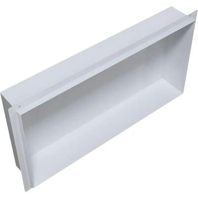 Bernstein Nicho mural en acier inoxydable - 60x30x10cm - Blanc - Publicité Bernstein Nicho mural en acier inoxydable - 60x30x10cm - Blanc - Publicité