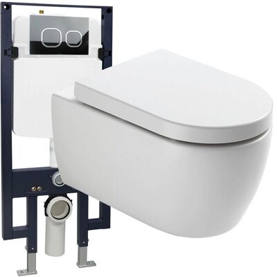 Bernstein Wand-WC mit Soft-Close-Sitz - Modell 4111 Bernstein Wand-WC mit Soft-Close-Sitz - Modell 4111