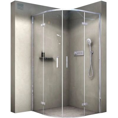 Bernstein - Modell EX406A - Nano-Sicherheitsglas Eckdusche - 80x80cm Bernstein - Modell EX406A - Nano-Sicherheitsglas Eckdusche - 80x80cm