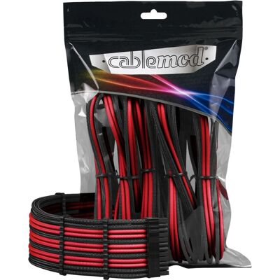 Cablemod Kabelverlängerungskit - Schwarz/Rot Stromkabel Cablemod Kabelverlängerungskit - Schwarz/Rot Stromkabel
