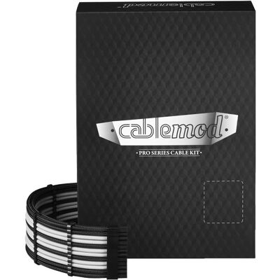 Cablemod Schwarz-Weiß ModMesh Stromkabel-Set - 0,7 m Cablemod Schwarz-Weiß ModMesh Stromkabel-Set - 0,7 m