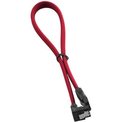 CableMod Rotes 30cm SATA III Rechter Winkel Kabel - Hochgeschwindigkeits-Datenübertragung CableMod Rotes 30cm SATA III Rechter Winkel Kabel - Hochgeschwindigkeits-Datenübertragung