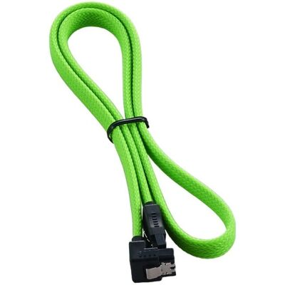 CableMod Hellgrünes SATA-Kabel 60cm - SATA 3.0 - Rechtwinklig & Gerade - PC CableMod Hellgrünes SATA-Kabel 60cm - SATA 3.0 - Rechtwinklig & Gerade - PC