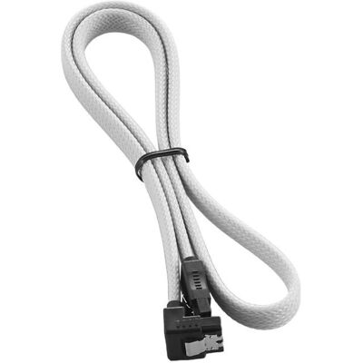 Câble SATA Blanc Cablemod 0,6 m - Angle Droit - Vitesse Élevée Câble SATA Blanc Cablemod 0,6 m - Angle Droit - Vitesse Élevée