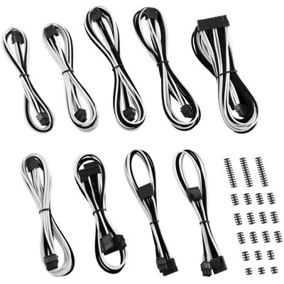 CableMod Schwarz/Weiß Stromkabel-Set für Corsair RMi, RMx & RM Serien CableMod Schwarz/Weiß Stromkabel-Set für Corsair RMi, RMx & RM Serien