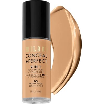 Milani - Conceal + Perfect 2-In-1 - Lämmin beigea - 30ml - Foundation Milani - Conceal + Perfect 2-In-1 - Lämmin beigea - 30ml - Foundation