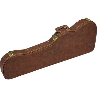 Fender Poodle Guitar Case Brown - Strat/Tele Electric Guitar Hard Case Fender Poodle Guitar Case Brown - Strat/Tele Electric Guitar Hard Case