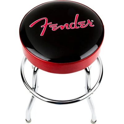 Fender Red Sparkle Logo Barstool - Barstool Fender Red Sparkle Logo Barstool - Barstool