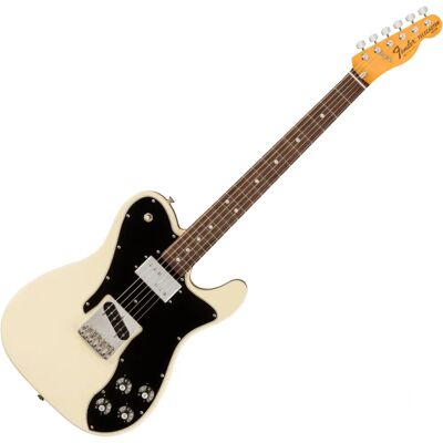 Fender American Vintage II 1977 Telecaster Custom - Blanc Olympique - Publicité Fender American Vintage II 1977 Telecaster Custom - Blanc Olympique - Publicité