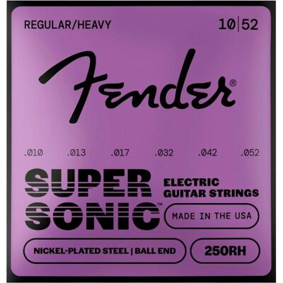 Fender 250RH Acier Nickelé 10-52 - Cordes pour guitare électrique Fender 250RH Acier Nickelé 10-52 - Cordes pour guitare électrique