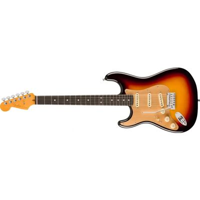 Fender American Ultra II Stratocaster - Sinistra, Ebano, Ultraburst, D Modern, 22 Fret Fender American Ultra II Stratocaster - Sinistra, Ebano, Ultraburst, D Modern, 22 Fret