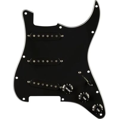 Fender Pure Vintage '59 Strat Pickguard - Black, 11-Hole, RWRP Middle Fender Pure Vintage '59 Strat Pickguard - Black, 11-Hole, RWRP Middle