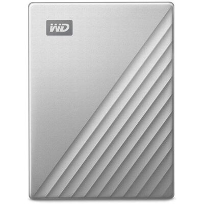 Western Digital Silber 1TB Externe Festplatte - USB-C & USB 3.0 Western Digital Silber 1TB Externe Festplatte - USB-C & USB 3.0