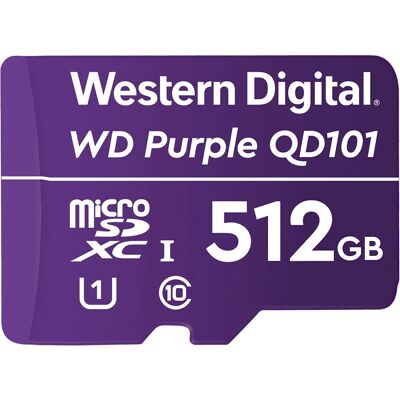 Western Digital Purple SC QD101 microSD - microSDXC 512GB Western Digital Purple SC QD101 microSD - microSDXC 512GB