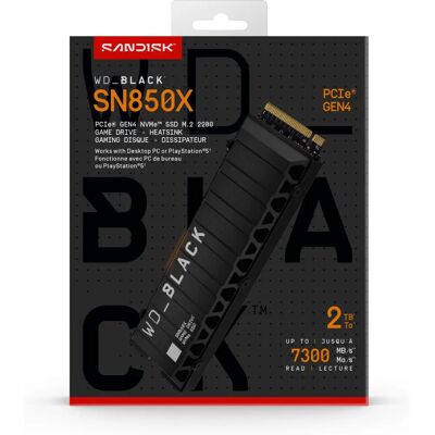 Western Digital SN850X 2TB SSD M.2 NVMe PCIe 4.0 Gaming Drive Western Digital SN850X 2TB SSD M.2 NVMe PCIe 4.0 Gaming Drive