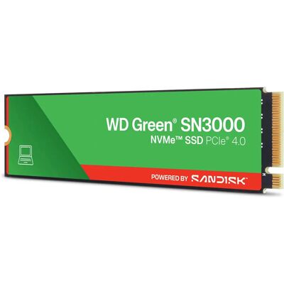 Western Digital SN3000 1TB SSD NVMe M.2 PCIe G4 - Publicité Western Digital SN3000 1TB SSD NVMe M.2 PCIe G4 - Publicité