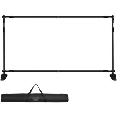 Support de Bannière Vevor 8' x 8' - Fond télescopique ajustable - Publicité Support de Bannière Vevor 8' x 8' - Fond télescopique ajustable - Publicité