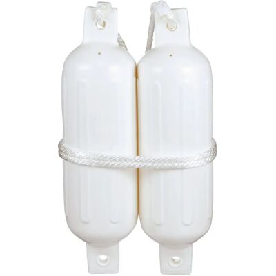 Seachoice Twin Eye Fender Kit - Fender Kit, White, 17x58cm Seachoice Twin Eye Fender Kit - Fender Kit, White, 17x58cm