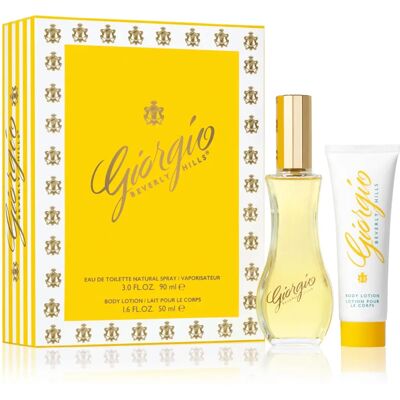 Giorgio Beverly Hills Gele Cadeauset - Eau de Toilette & Lotion Giorgio Beverly Hills Gele Cadeauset - Eau de Toilette & Lotion