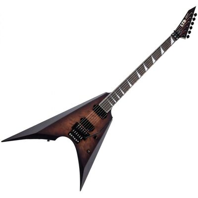 ESP LTD Arrow-1000 Quilt Maple Donkerbruin Sunburst - Elektrische Gitaar ESP LTD Arrow-1000 Quilt Maple Donkerbruin Sunburst - Elektrische Gitaar