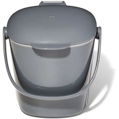 Oxo Good Grips Bac à Compost - 2.8L Charbon Gris Poubelle de Cuisine Oxo Good Grips Bac à Compost - 2.8L Charbon Gris Poubelle de Cuisine