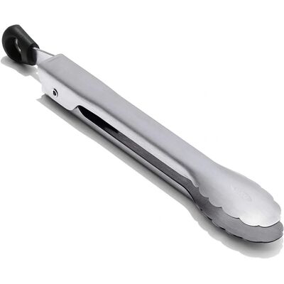 Pinces Mini en Acier Inoxydable OXO Good Grips - 7 Pouces, 18cm, Gris & Argent/Noir - Publicité Pinces Mini en Acier Inoxydable OXO Good Grips - 7 Pouces, 18cm, Gris & Argent/Noir - Publicité