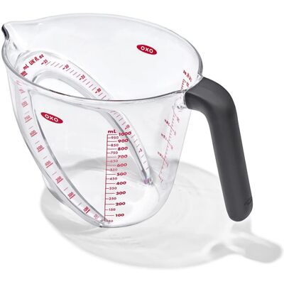 Oxo Good Grips Pichet Mesureur Incliné de 1 Litre - Pichet de Mesure - Publicité Oxo Good Grips Pichet Mesureur Incliné de 1 Litre - Pichet de Mesure - Publicité