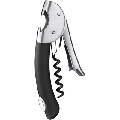 Oxo Stainless Steel Double Lever Waiter's Corkscrew - Corkscrew, Bottle Opener, Foil Cutter Oxo Stainless Steel Double Lever Waiter's Corkscrew - Corkscrew, Bottle Opener, Foil Cutter