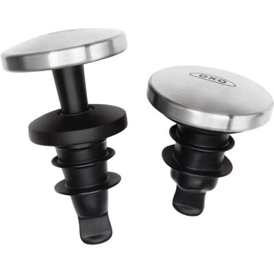 OXO RVS Uitbreidbare wijnflesstopper - Wijnstopper OXO RVS Uitbreidbare wijnflesstopper - Wijnstopper