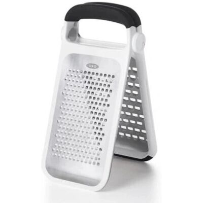 Râpe Pliable en Acier Inoxydable Noir Blanc OXO Râpe Pliable en Acier Inoxydable Noir Blanc OXO
