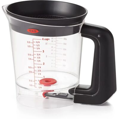 Oxo Good Grips Separator de Grăsime - Negru - 900ml - Separator de Grăsime Oxo Good Grips Separator de Grăsime - Negru - 900ml - Separator de Grăsime