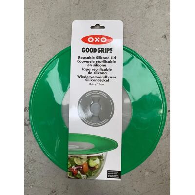 OXO Good Grips Groß wiederverwendbarer Silikondeckel - Silikondeckel für Schalen und Behälter OXO Good Grips Groß wiederverwendbarer Silikondeckel - Silikondeckel für Schalen und Behälter