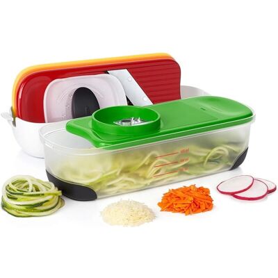 OXO Good Grips Spiralize Reibe- und Scheiben-Set - Küchenwerkzeug OXO Good Grips Spiralize Reibe- und Scheiben-Set - Küchenwerkzeug
